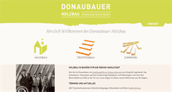 Desktop Screenshot of donaubauer-holzbau.de