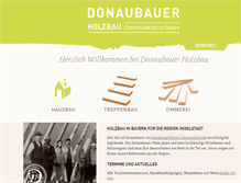 Tablet Screenshot of donaubauer-holzbau.de